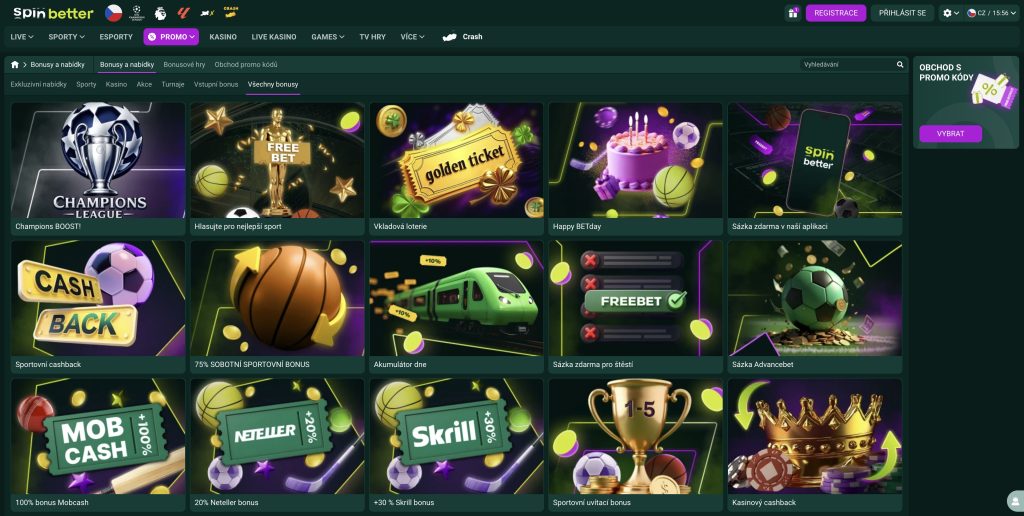 Bonusy SpinBetter