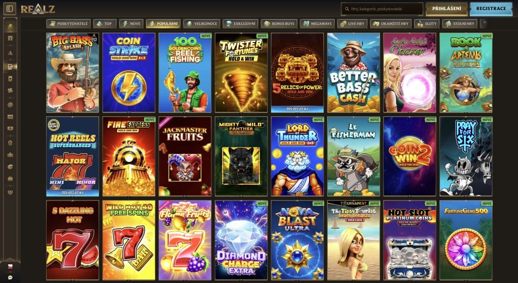 Relz casino kasinových her