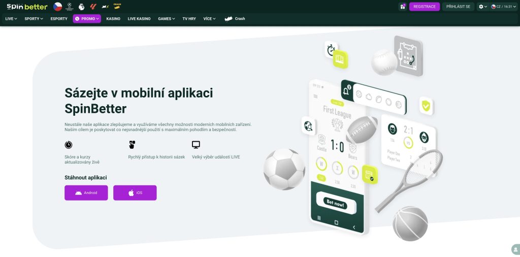 SpinBetter na mobilu