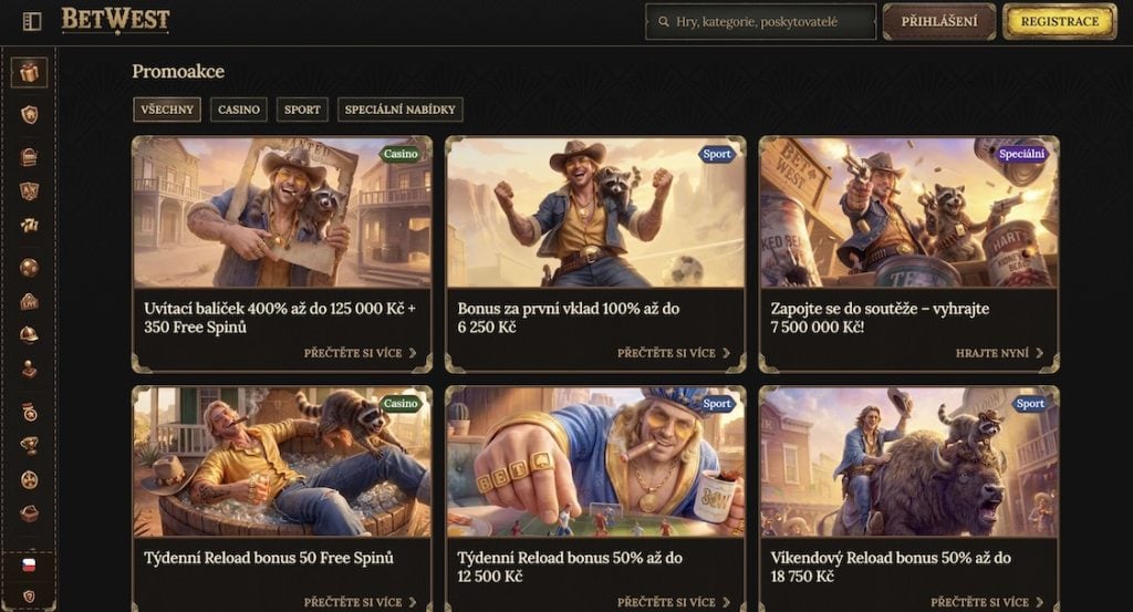 BetWest promoakce