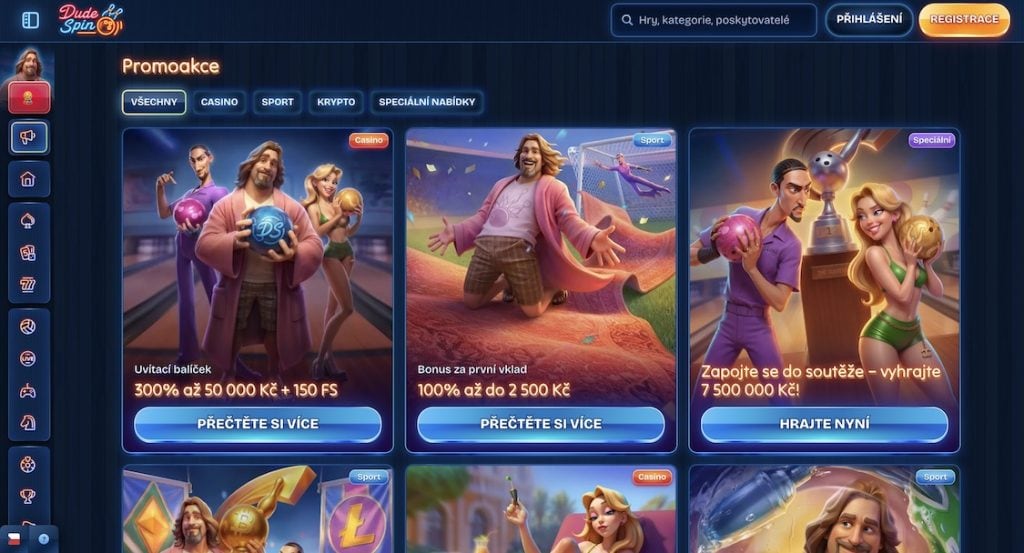 DudeSpin Casino promoakce