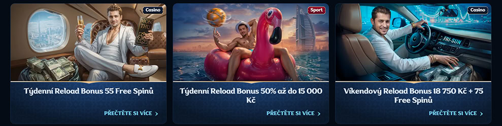 Opakující se propagace kasina Millioner