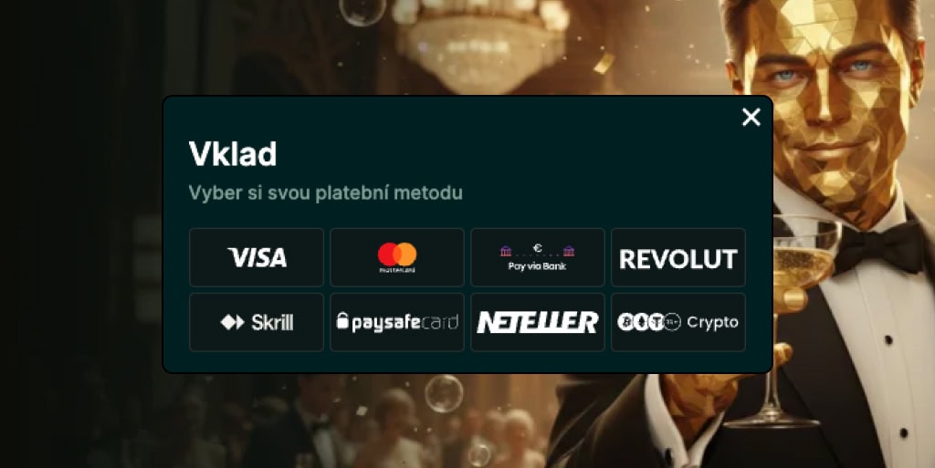 Platební metody kasina Luckygem