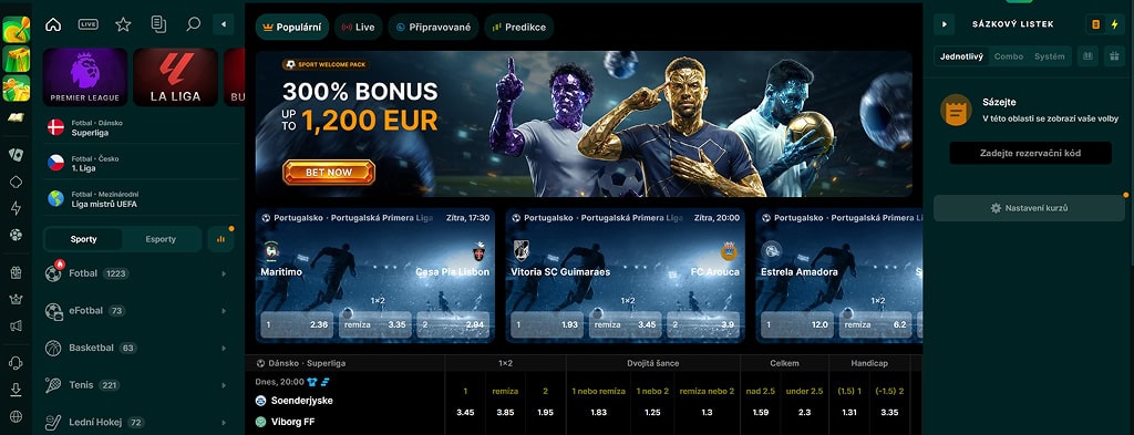 Sportovní sázení v kasinu Luckygem