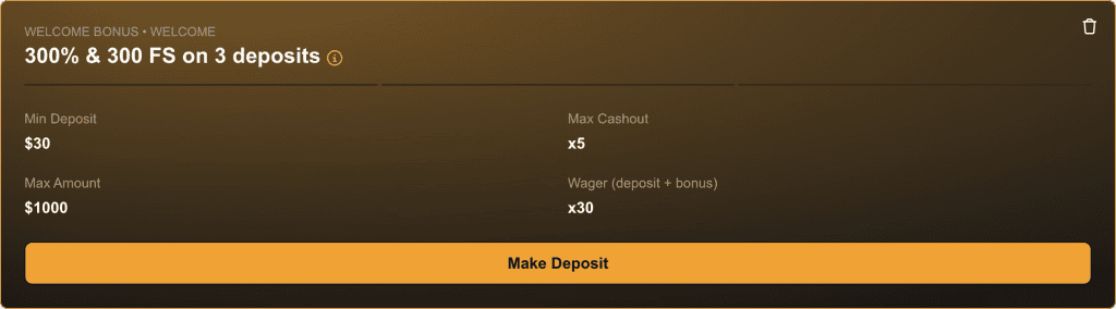 Uvítací bonus Taboobet casina