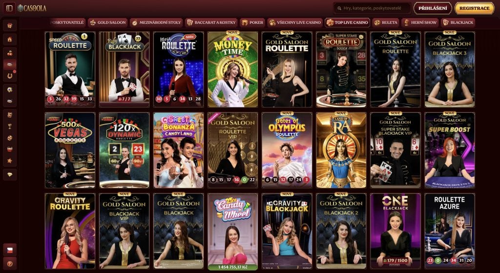 Casoola Casino - hry v živém kasinu
