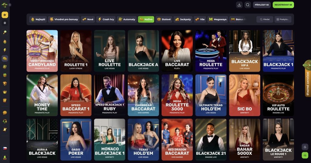 Drakaris Casino - Hry v živém kasinu