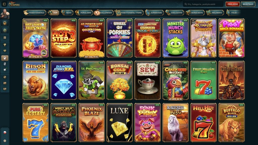 MyEmpire Casino Online výherní automaty